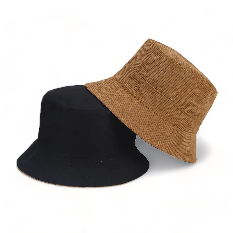 Chokore Reversible Corduroy Bucket Hat (Camel)