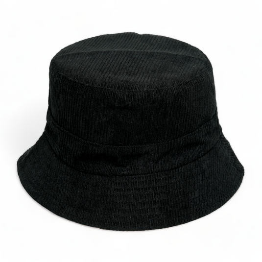 Chokore Reversible Corduroy Bucket Hat (Black)