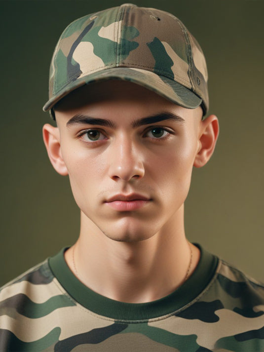 Chokore Camouflage Corduroy Cap (Army Green)