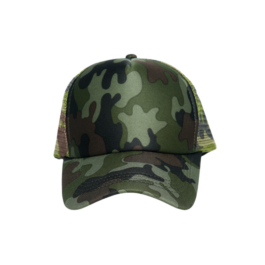 Chokore Camouflage Breathable Mesh Cap (Green)