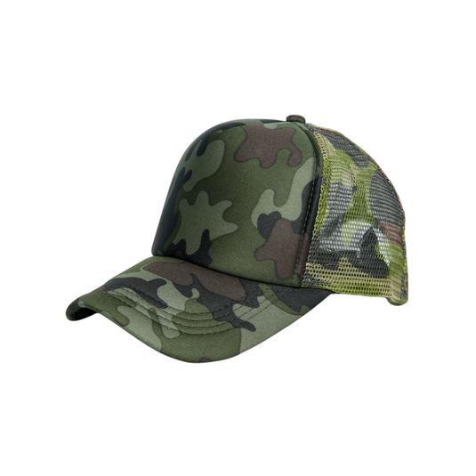 Chokore Camouflage Breathable Mesh Cap (Green)