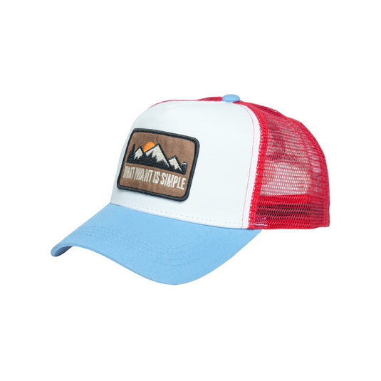 Chokore Peak Patch Baseball Cap (Blue & White)