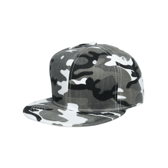 Chokore Camouflage Flat Brim Baseball Cap (Gray)