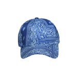 Chokore  Chokore Paisley Print Baseball Cap (Navy Blue)