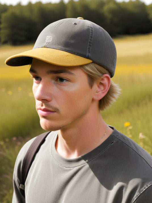 Chokore Washed Denim Baseball Cap in Dual Tone (Brown)