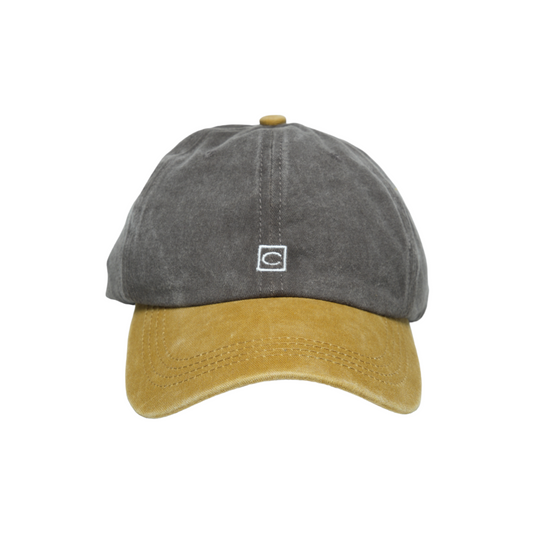 Chokore Washed Denim Baseball Cap in Dual Tone (Brown)