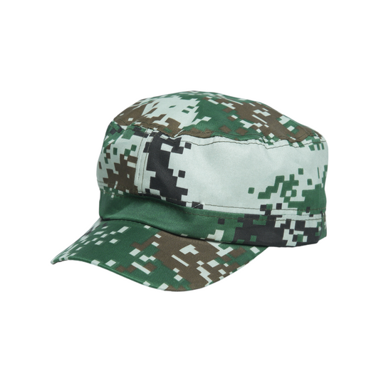Chokore Flat Top Camouflage Cap (Green)