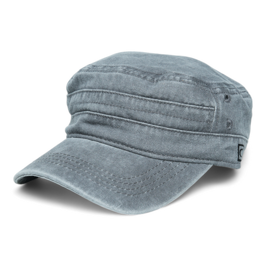 Chokore Faded Cotton Flat Top Cap (Gray)