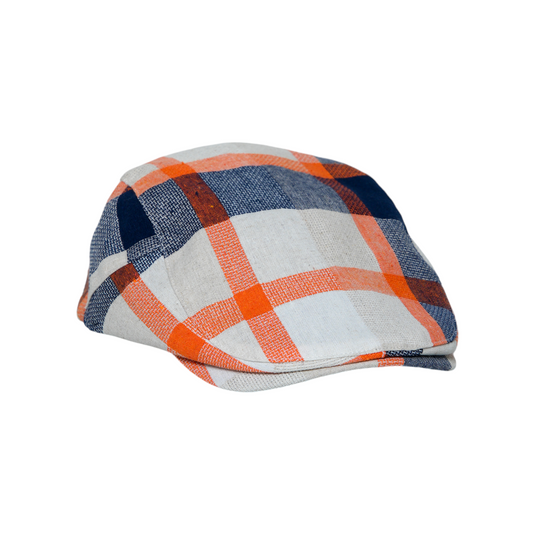 Chokore Classic Plaid Ivy Cap (Orange)