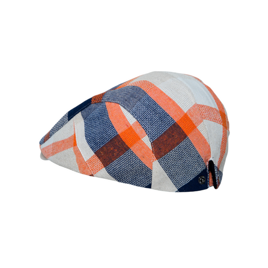 Chokore Classic Plaid Ivy Cap (Orange)