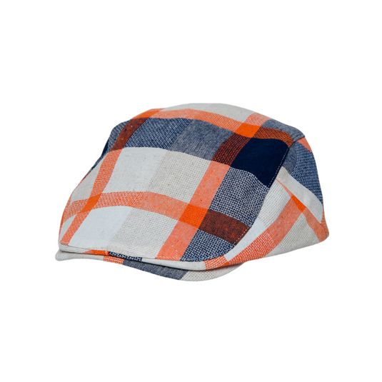 Chokore Classic Plaid Ivy Cap (Orange)