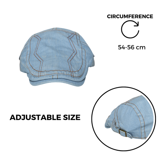 Chokore Denim Retro Ivy Cap (Light Blue)