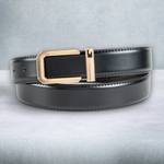 Chokore  Chokore Formal Buckle Genuine Leather Belt (Black)