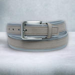 Chokore  Chokore Suede Leather Belt with Canvas Detailing (Gray)