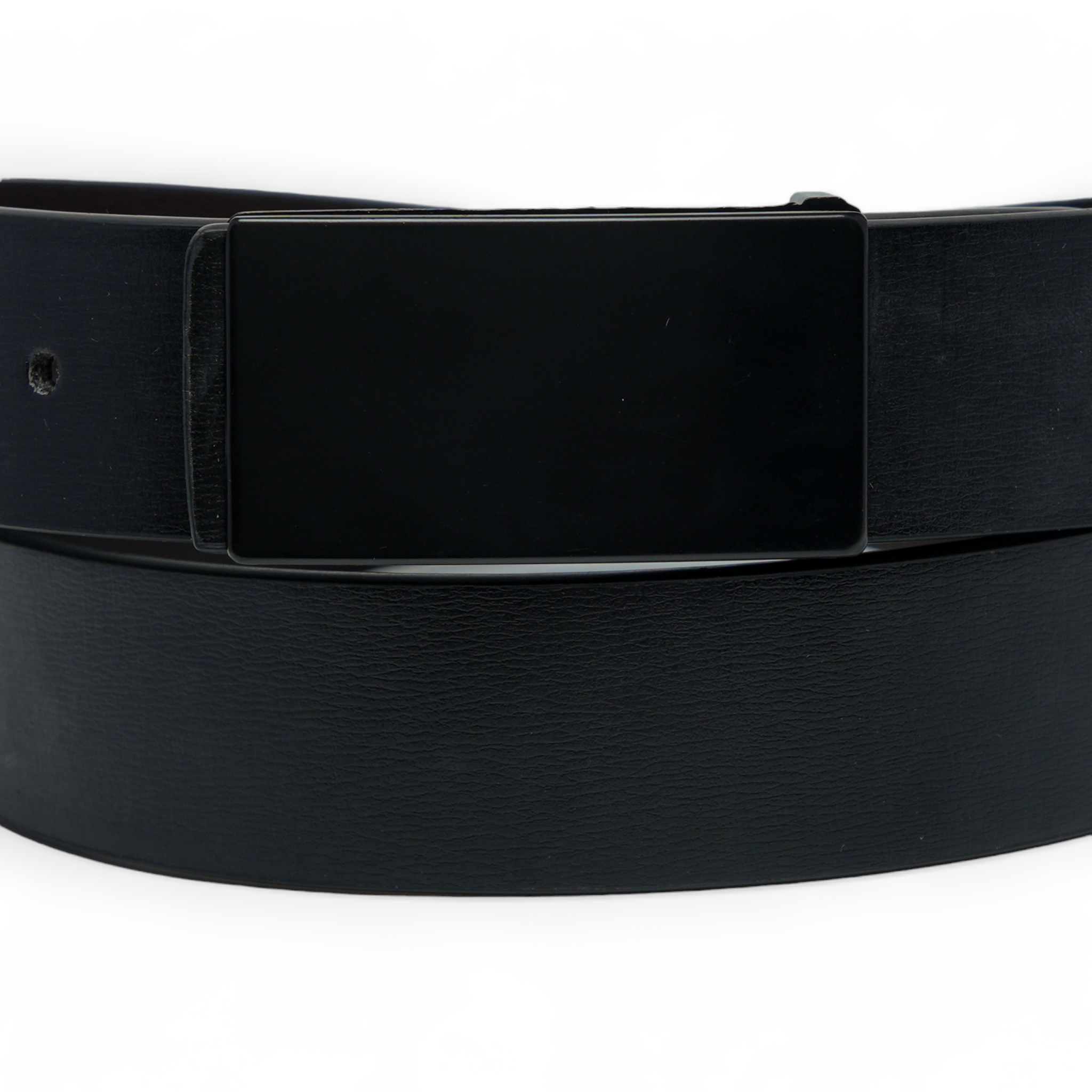 Chokore Formal Pure Leather Belt with Plate Buckle (Black)