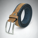 Chokore Chokore Formal Pure Leather Belt with Plate Buckle (Black) Chokore Dual Color Vegan Leather Belt (Light Brown)