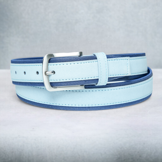 Casual Suede Leather Belt (Blue)