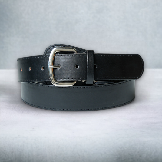 Chokore Sports Style Genuine Leather Belt (Black)