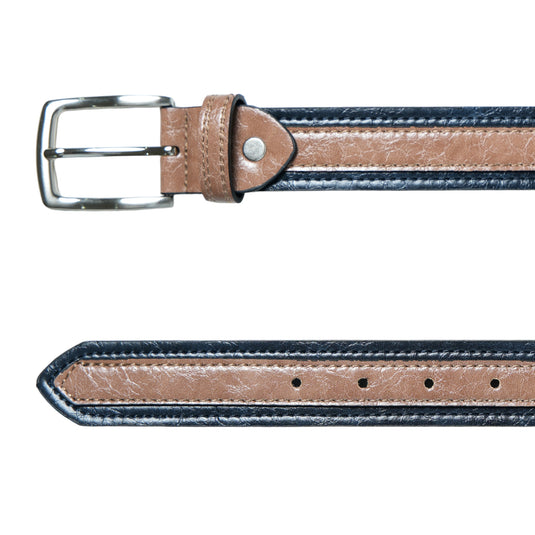 Chokore Vintage Dual Colour Leather Belt (Camel & Black)
