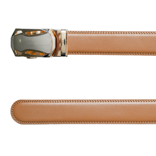 Chokore Automatic Golden Buckle Belt (Tan)