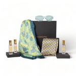 Chokore Chokore Special 2-in-1 Gift Set for Her(Pink and Purple Silk Scarf & 20 ml Enchanted Perfume)Her (Printed Stole & 20 ml Scandalous Perfume) Chokore Special 4-in-1 Gift Set for Her (Silk Stole, Scarf, Sunglasses, & Perfumes Combo)