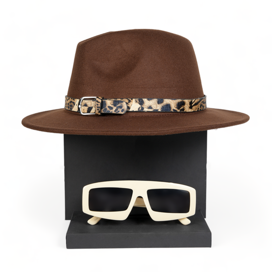 Chokore Special 2-in-1 Gift Set for Him (Fedora Hat & Sunglasses)
