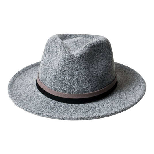 Chokore Vintage Fedora Hat (Light Grey)