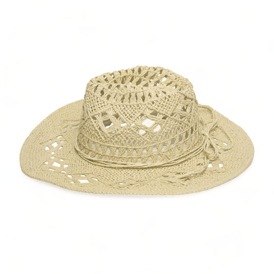 Chokore Handcrafted Straw Cowboy Hat (Beige)