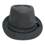 Chokore  Chokore Classic Plaid Fedora Hat (Dark Gray)