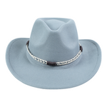 Chokore  Chokore Cowboy Hat with Braided Thread Belt (Light Gray)