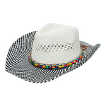 Chokore  Chokore Handcrafted Cowboy Hat (Black & White)