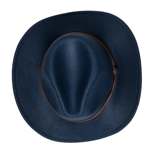 Chokore cowboy Hat with dual tone band(Navy Blue)