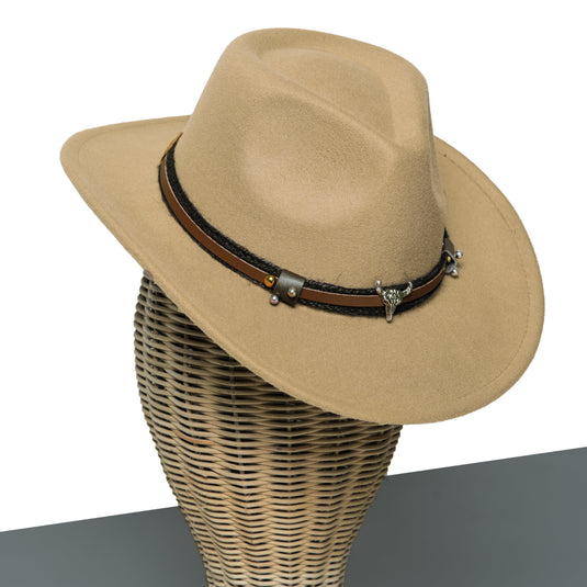 Chokore American Cowhead Cowboy Hat (Beige)