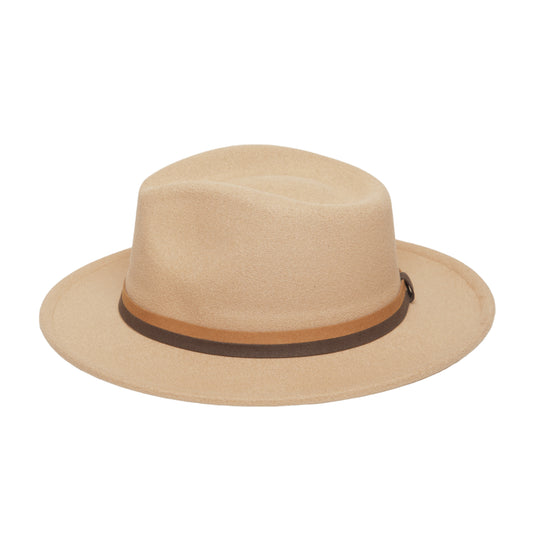 Chokore Fedora Hat with Dual Tone Band (Camel)