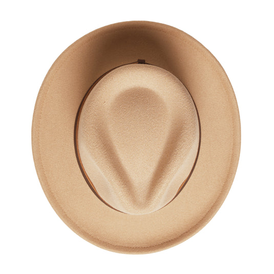Chokore Fedora Hat with Dual Tone Band (Camel)