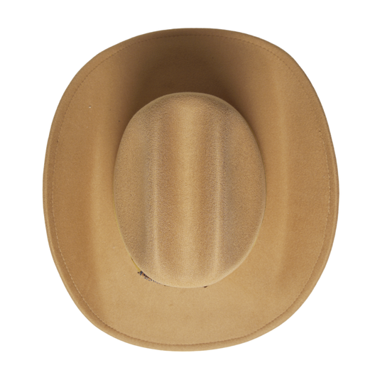 Chokore Cattleman Cowboy Hat with Printed Band (Camel)