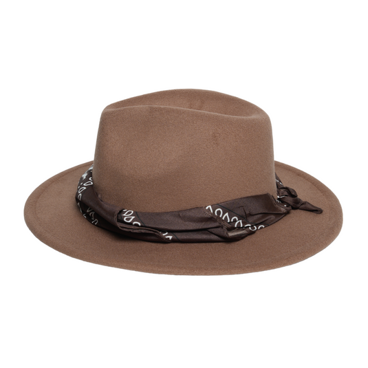 Chokore Boho Chic Fedora Hat (Khaki)