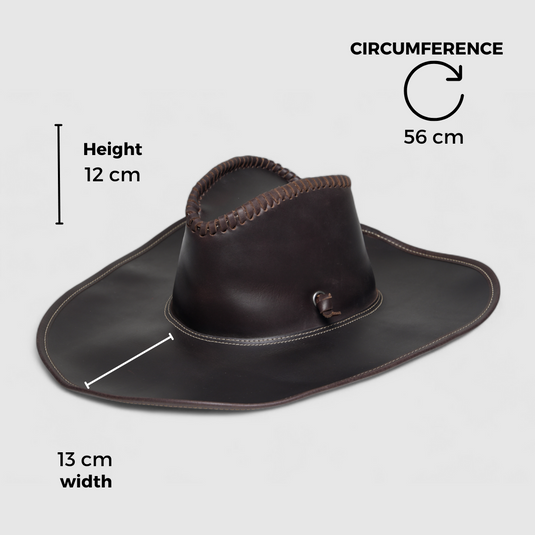 Chokore Maverick Leather Cowboy Hat (Chocolate Brown)