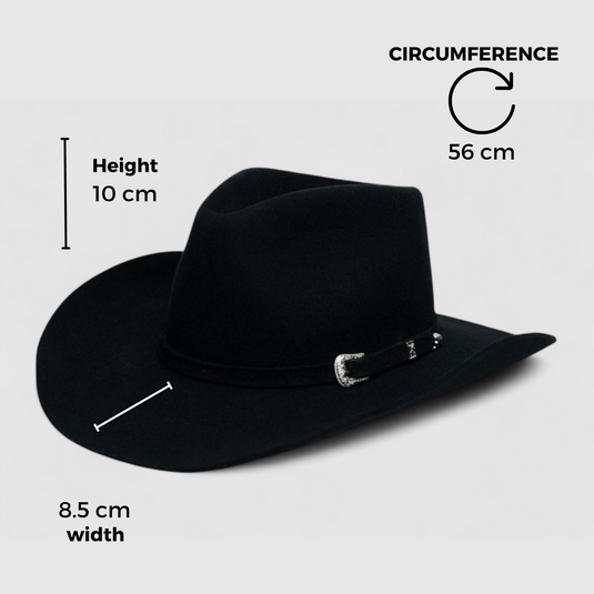 Chokore Vintage Explorer Cowboy Hat (Black)