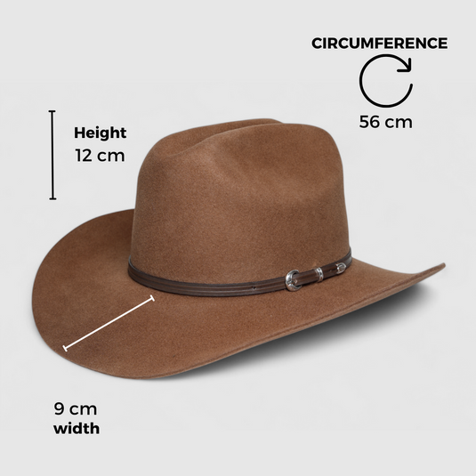 Chokore Heritage Pinched Cowboy Hat (Brown)