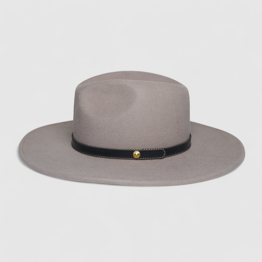 Chokore Heritage Pinched Fedora Hat (Stone Grey)