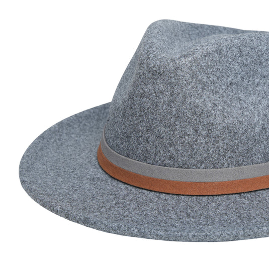 Chokore Fedora Hat with Dual Colour Band (Light Grey)