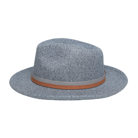 Chokore Fedora Hat with Dual Colour Band (Light Grey)