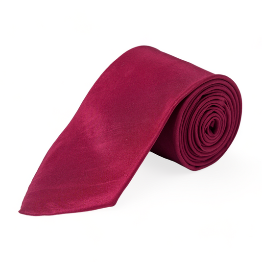 Chokore Panjim - Pocket Square & Chokore Burgundy Silk Tie - Solids line