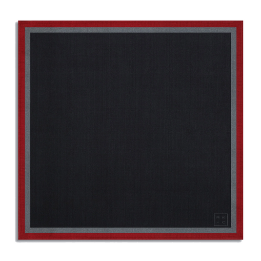 Chokore Onyx - Pocket Square & Dark Grey color silk tie for men