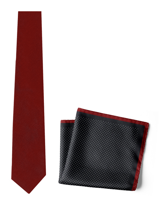 Chokore Spot On - Pocket Square & Chili - Necktie