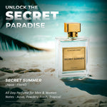 Chokore Chokore Silver and Blue Stone Premium Range of Cufflinks Secret Summer - Perfume | 100 ml | Unisex