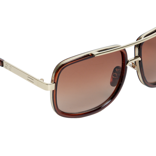 Chokore Chokore Vintage Metal Frame Aviator Sunglasses ( Brown)