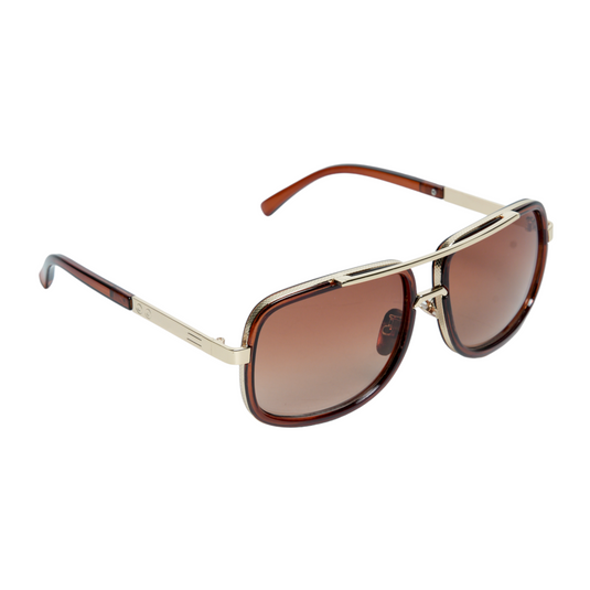 Chokore Chokore Vintage Metal Frame Aviator Sunglasses ( Brown)