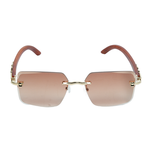 Chokore Leopard Wood Sunglasses (Brown)